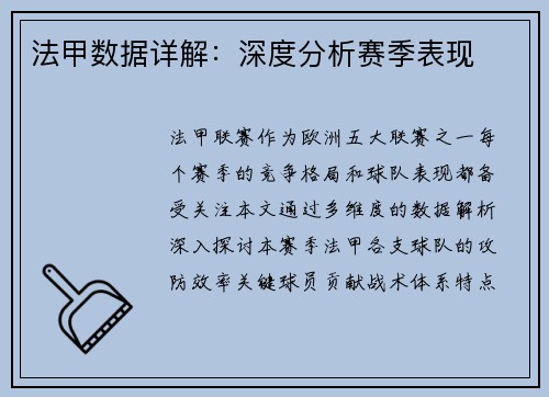法甲数据详解：深度分析赛季表现